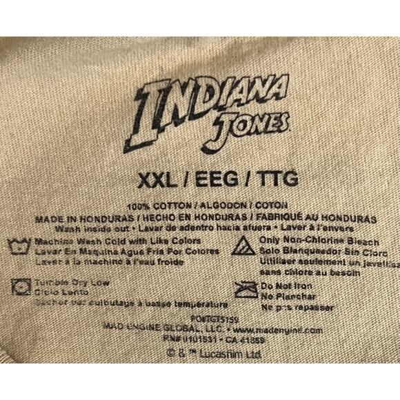 Indiana Jones Raiders of the Lost Ark XXL T-Shirt - Vintage Style Movie Tee - Picture 5 of 8